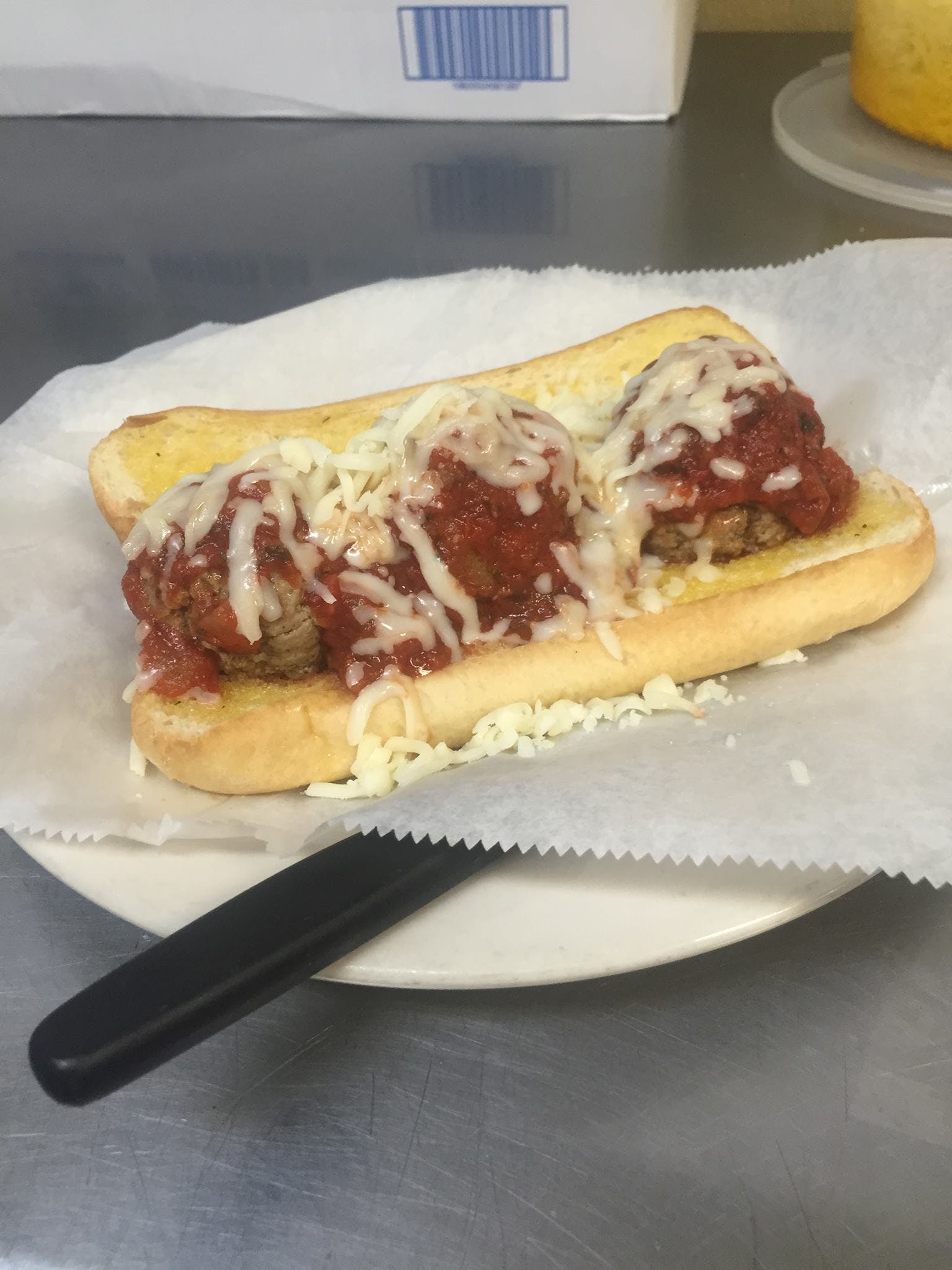Order Meatball Sandwich - Sandwich food online from Pasta Jack's store, Bryant on bringmethat.com