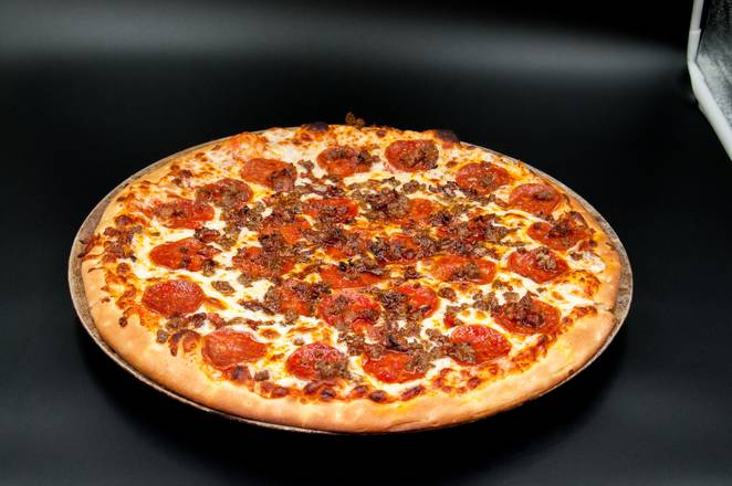 Order Meat Lovers Pizza food online from Lalis Pizza store, Lynwood on bringmethat.com