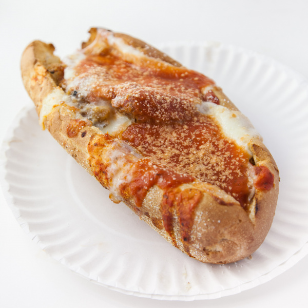 Order Chicken Parmesan Hot Sub food online from Rock City Pizza store, Allston on bringmethat.com