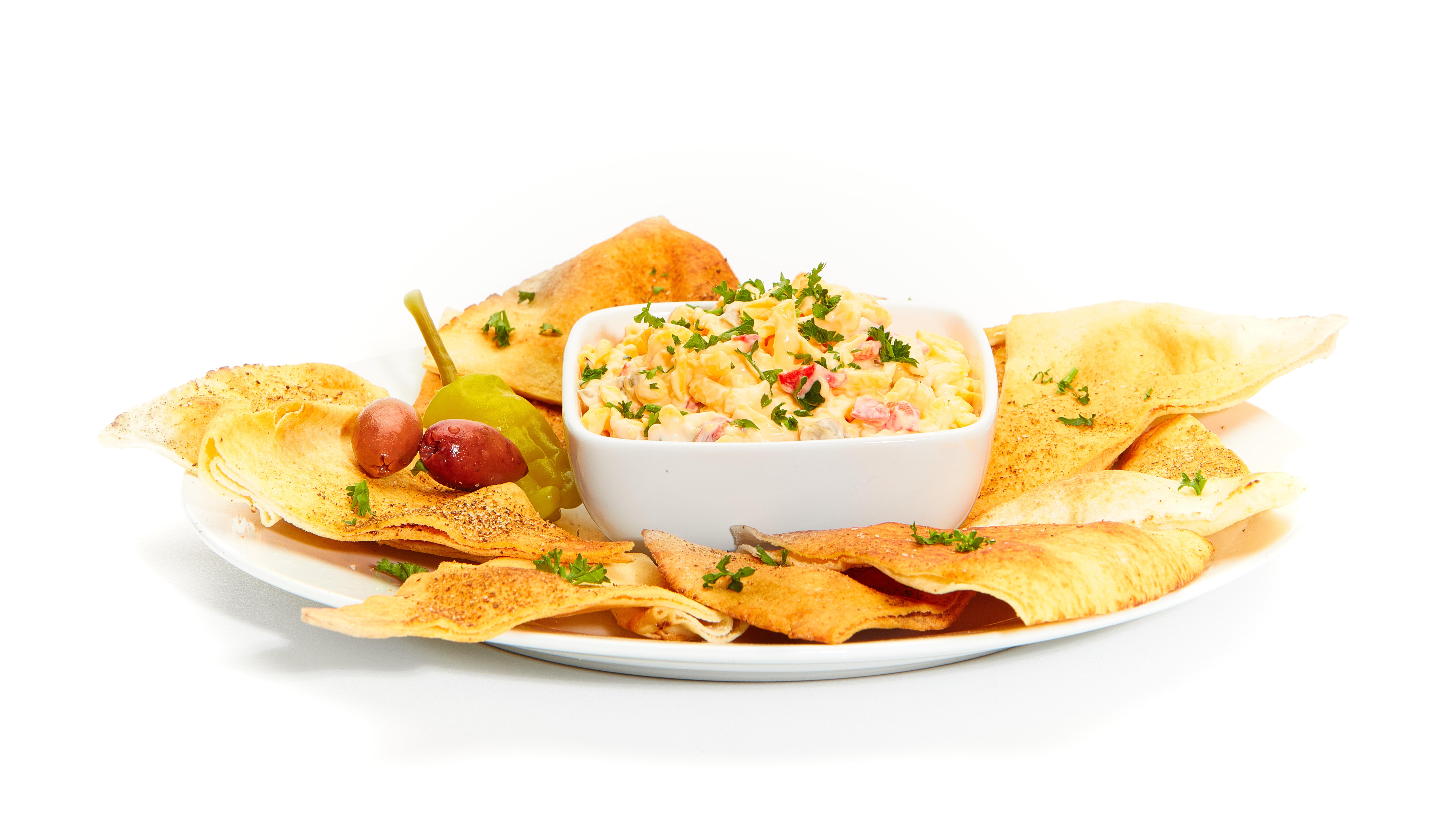 Order Spicy Pimento Cheese food online from Tazikis Mediterranean Cafe store, Denver on bringmethat.com