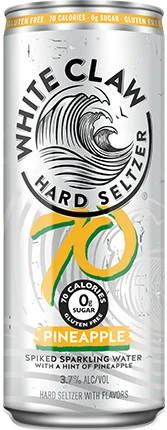 Order White Claw 70 cal Pineapple 6 Pack food online from Flask Fine Wine & Whisky store, Studio City on bringmethat.com