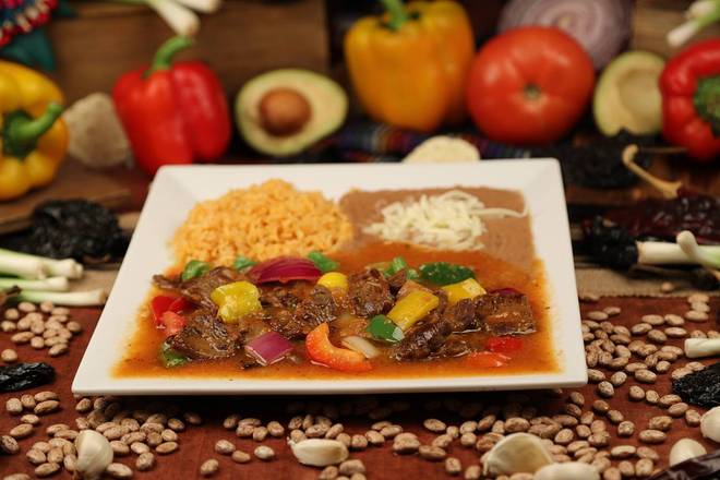 Order Steak Picado food online from La Choza Mexican & Seafood Restaurant store, City of Industry on bringmethat.com