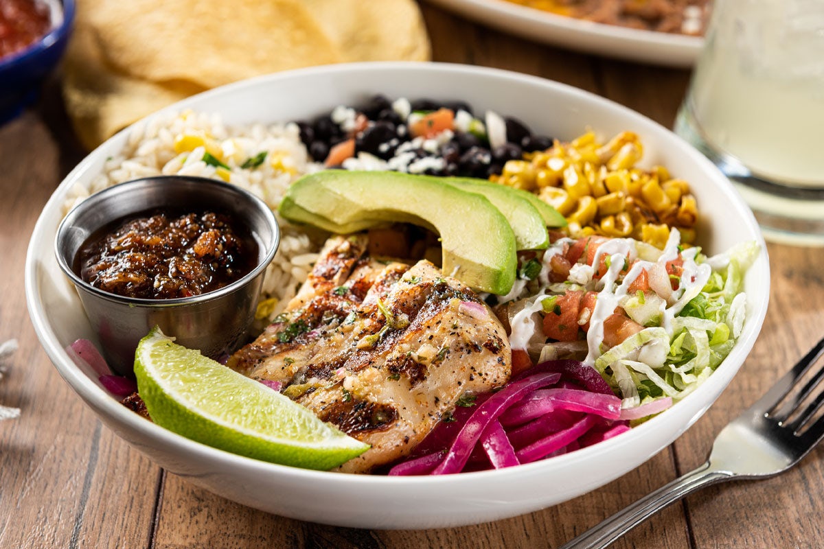Order Grilled Chicken Border Bowl food online from On The Border store, Naperville on bringmethat.com