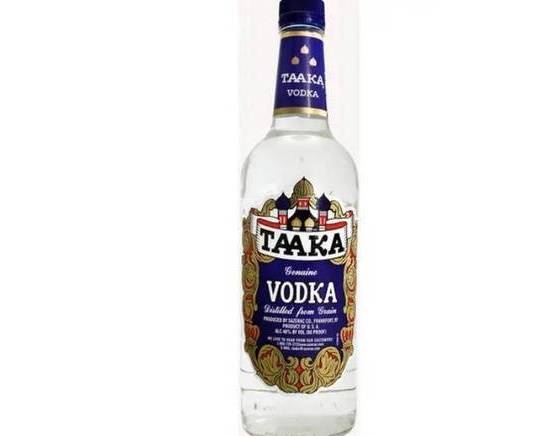 Order Taaka, 750mL vodka (40.0% ABV) food online from Cold Spring Liquor store, Liberty Hill on bringmethat.com