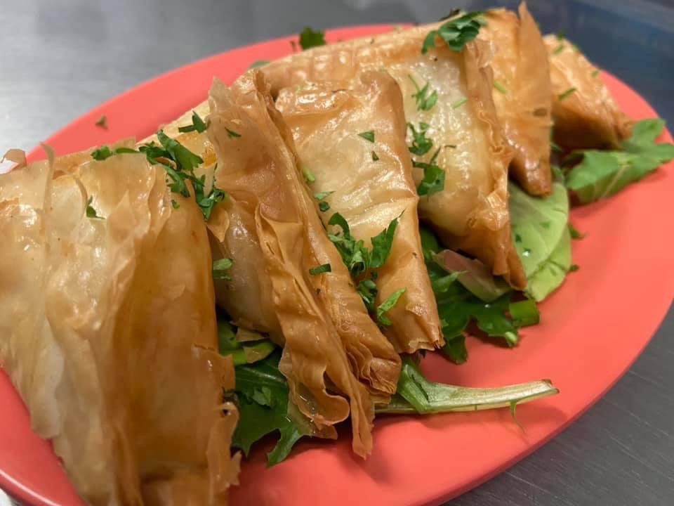 Order Spanakopita food online from Moes Pizza store, Paso Robles on bringmethat.com