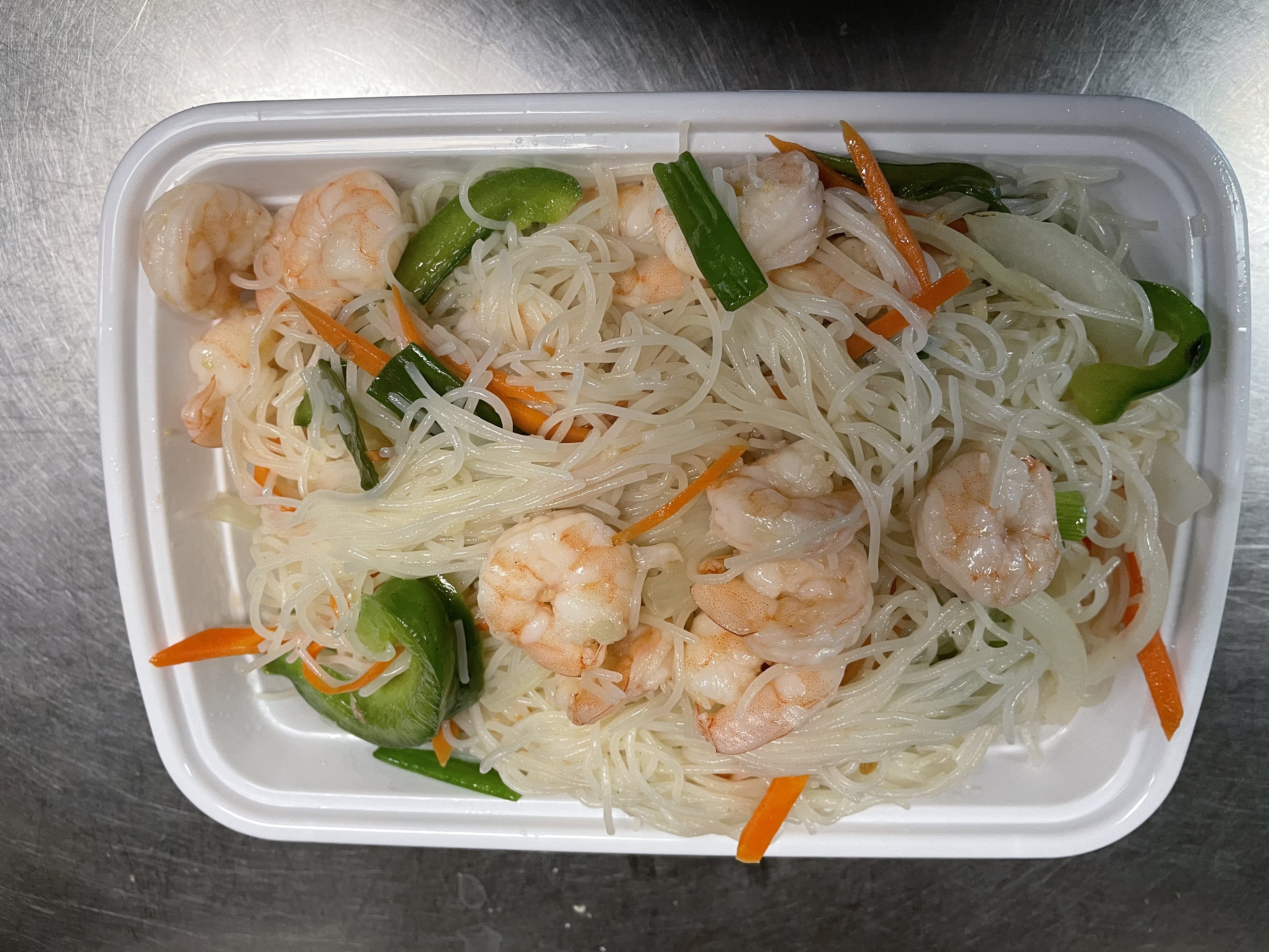 Order 90. Shrimp Mein Fun food online from Hong Kong Kitchen store, Congers on bringmethat.com