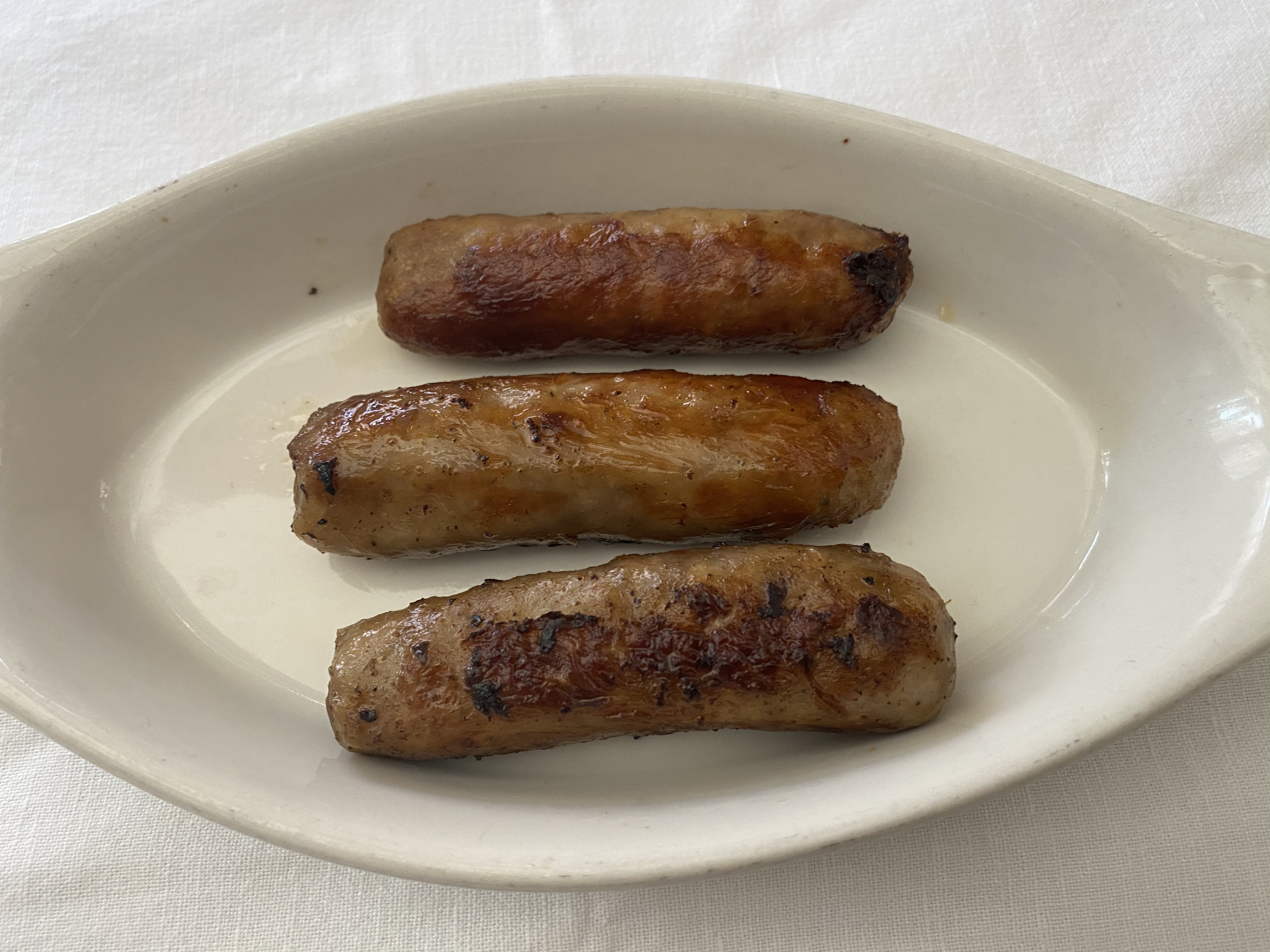 Order Side of Sausage (3 link sausages) food online from Russell's Burgers store, Pasadena on bringmethat.com