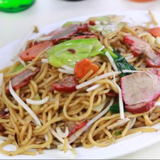 Order BBQ Pork Chow Mein￼ food online from Tasty Palace store, Antelope on bringmethat.com