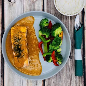 Order Sexy Salmon food online from Lim Ros Thai store, Benicia on bringmethat.com