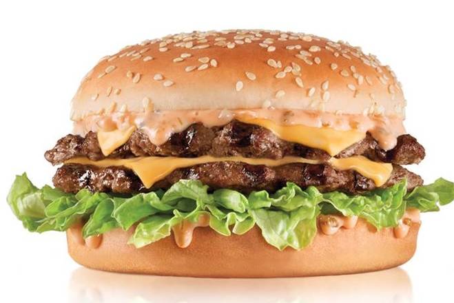 Order The Big Carl food online from Carl Jr store, Ceres on bringmethat.com