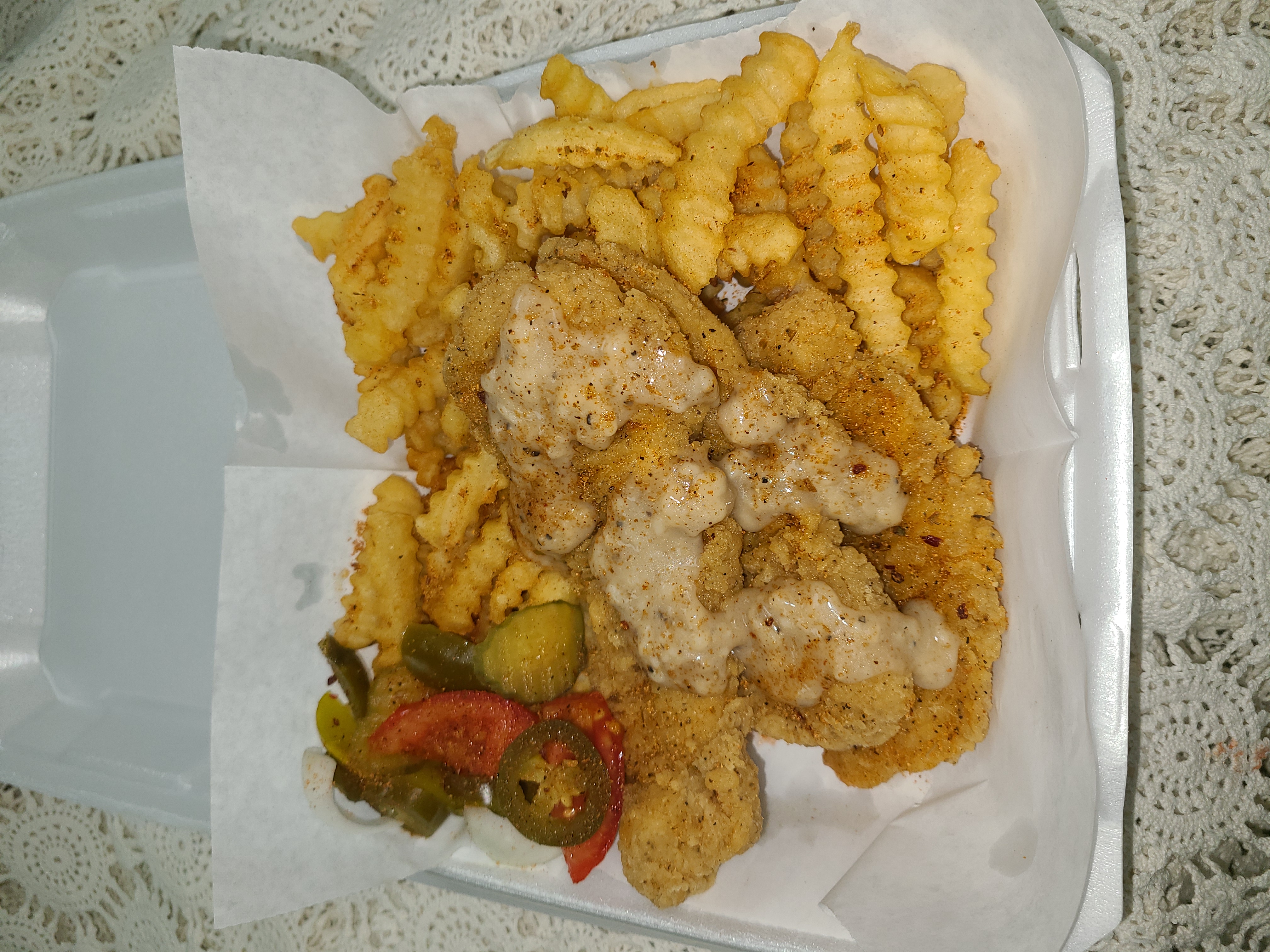 Order Chicken Tender Combo  food online from A's Grillery store, Dallas on bringmethat.com
