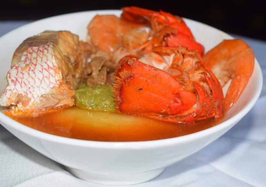Order Seafood Peppered Soup food online from Monrovia Lounge store, Dallas on bringmethat.com