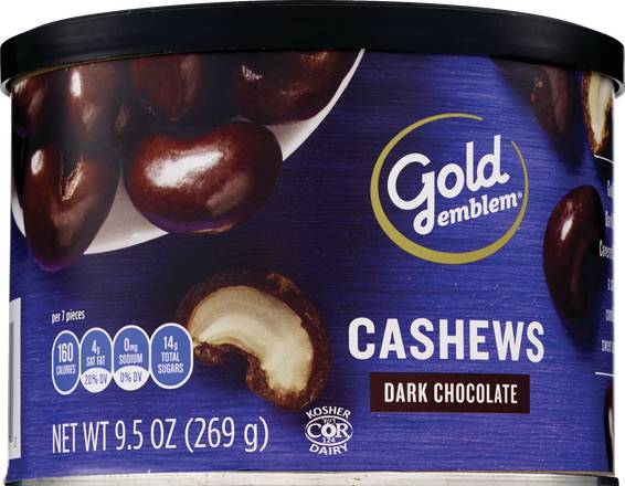 Order Gold Emblem Dark Chocolate Covered Cashews, 9.5 OZ food online from Cvs store, WEST COVINA on bringmethat.com