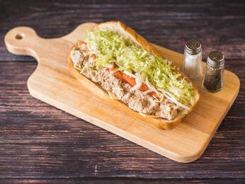 Order Tuna Hoagie - Hoagie food online from Pats Pizzeria store, Lindenwold on bringmethat.com