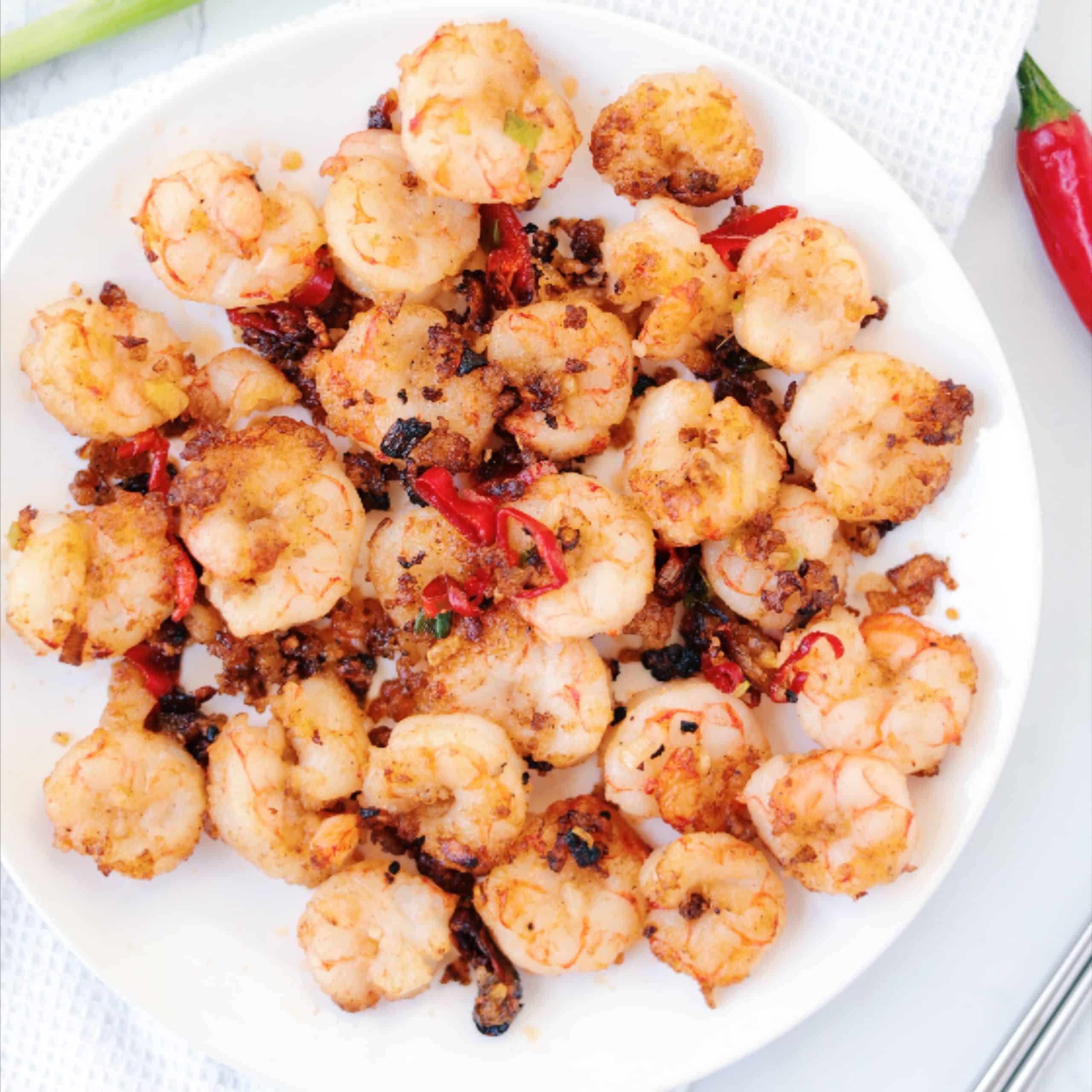 Order 108. Salt and Chili Pepper Prawns food online from Mayflower Chinese store, Capitola on bringmethat.com