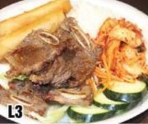 Order L3. Korean BBQ Short Ribs 韓燒牛仔骨 (午) food online from Good Children store, Westmont on bringmethat.com