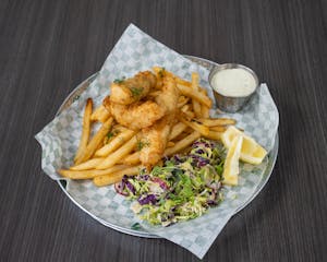 Order Fish N Chips dinner food online from The Shawarma Shop store, Alpine on bringmethat.com