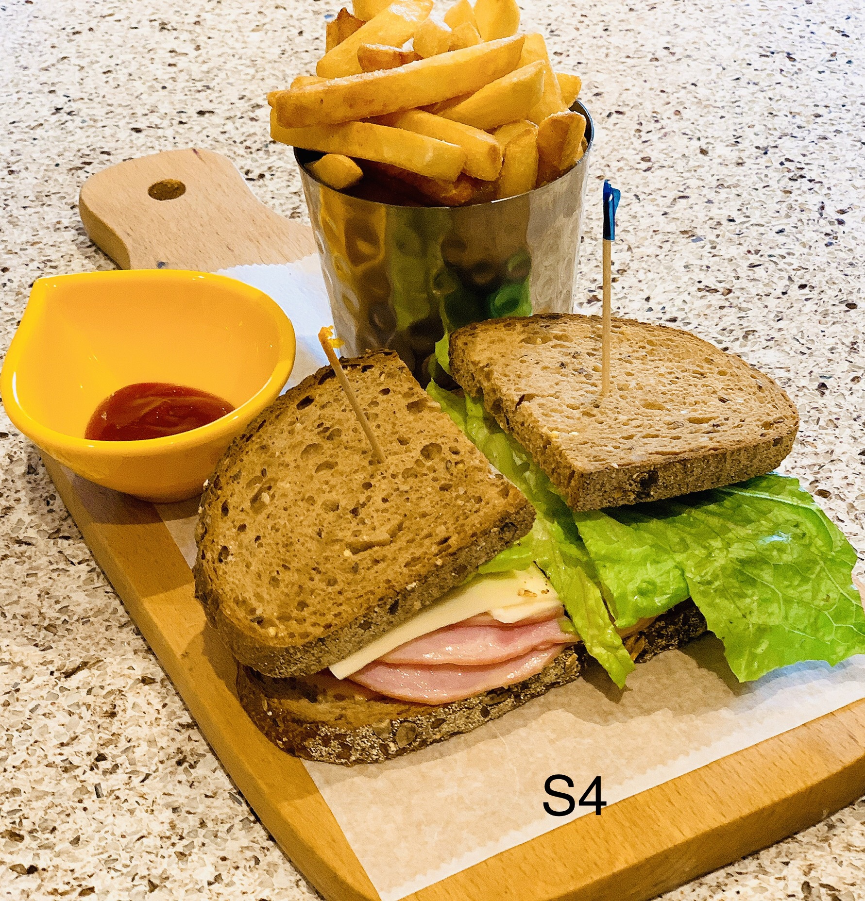 Order Ham and Cheese Sandwich  food online from Honey Honey Cafe store, Malden on bringmethat.com