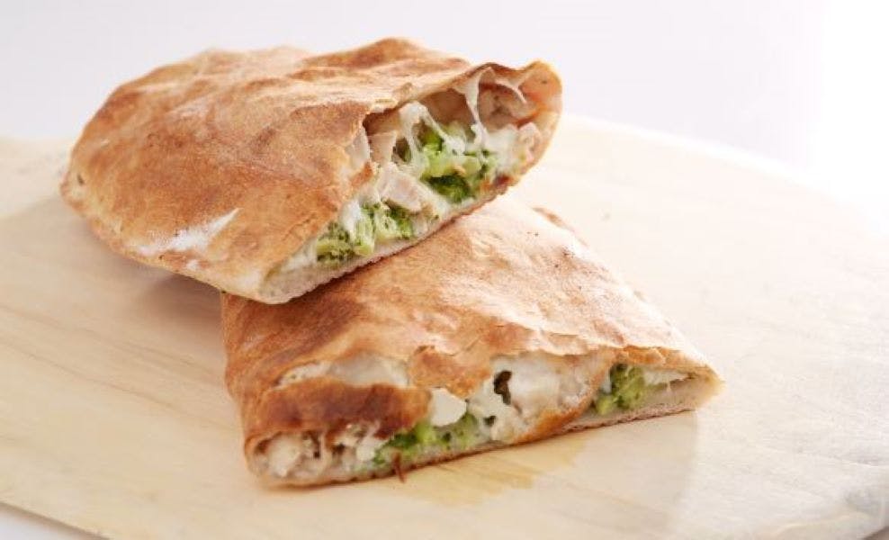 Order Chicken Broccoli Calzone - Calzone food online from Sal Pizza store, Laconia on bringmethat.com