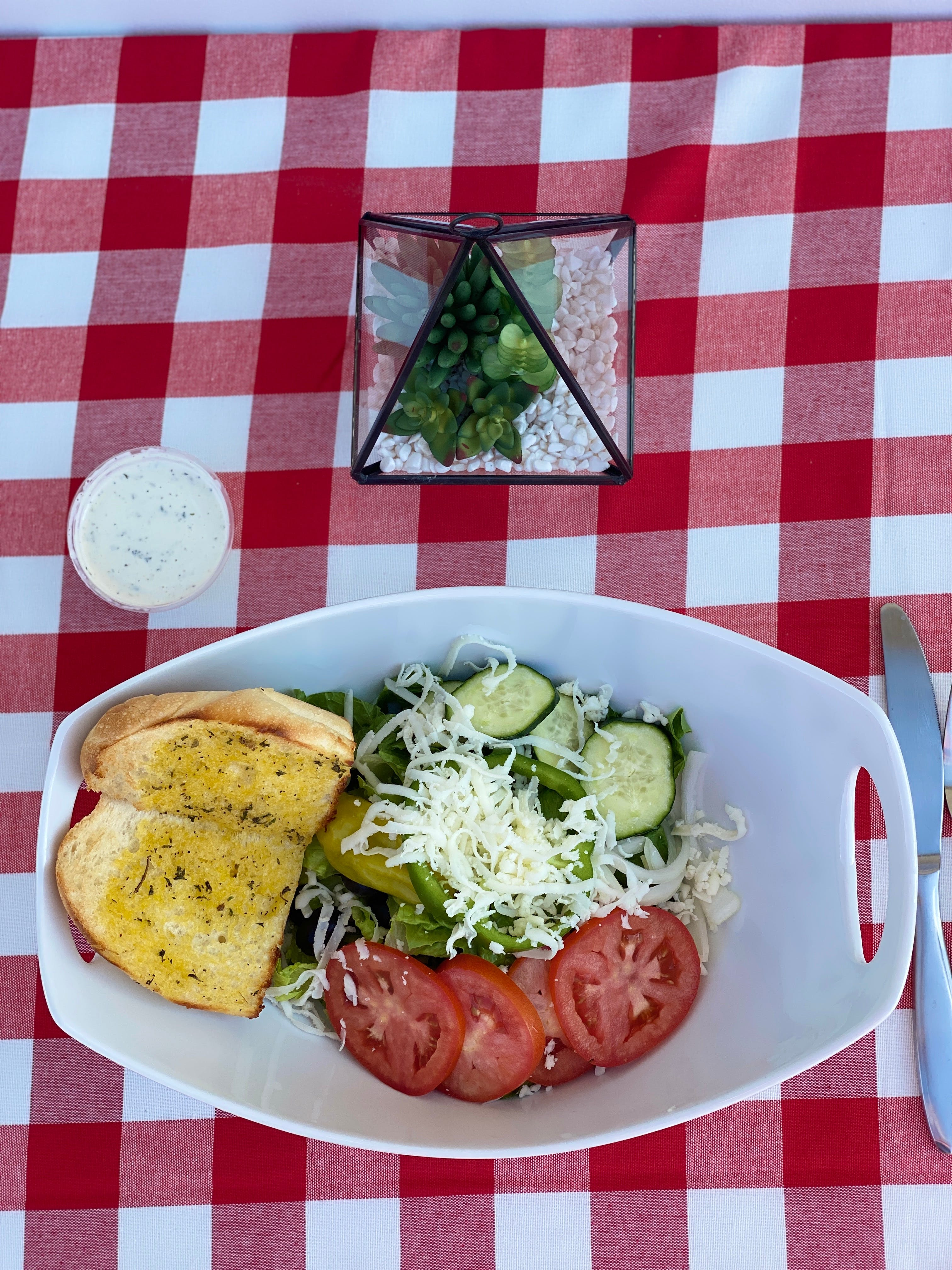 Order Dinner Salad - Small food online from Magura Pizza store, Las Vegas on bringmethat.com