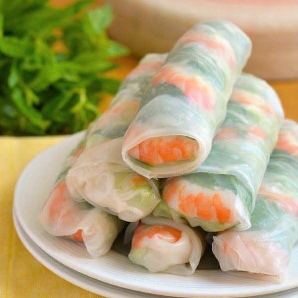 Order A2. Shrimp & Pork Spring Roll food online from Pho Saigon Express store, Escondido on bringmethat.com