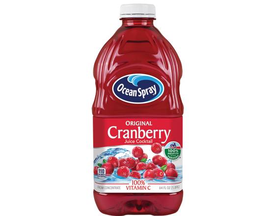 Order Ocean Spray Original Cranberry Juice, 64 oz. food online from Central Liquor Market store, Los Angeles on bringmethat.com