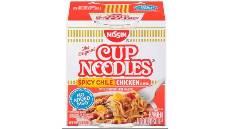 Order Nissin Spicy Chicken Cup Soup food online from Trumbull Mobil store, Trumbull on bringmethat.com