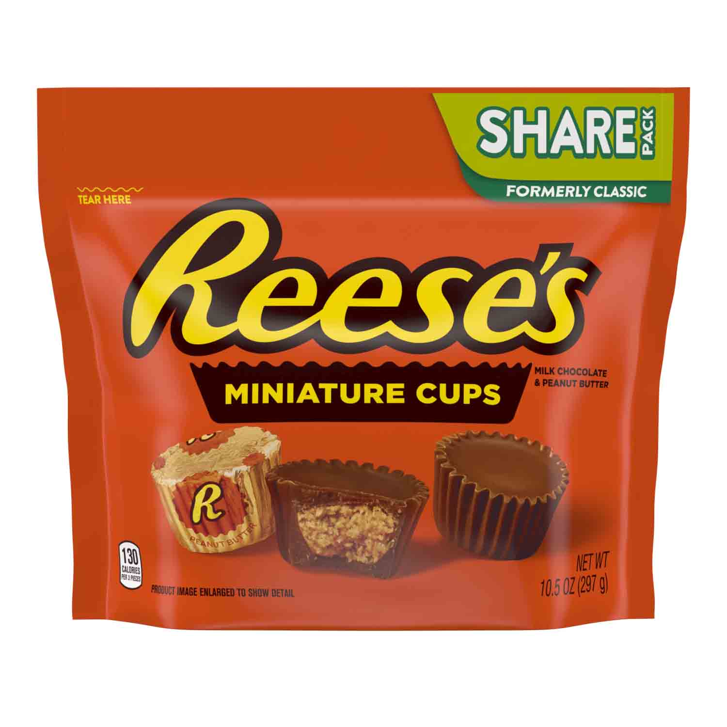 Order Reese's Milk Chocolate Peanut Butter Cups Miniatures Candy - 10.5 oz food online from Rite Aid store, MILLER PLACE on bringmethat.com
