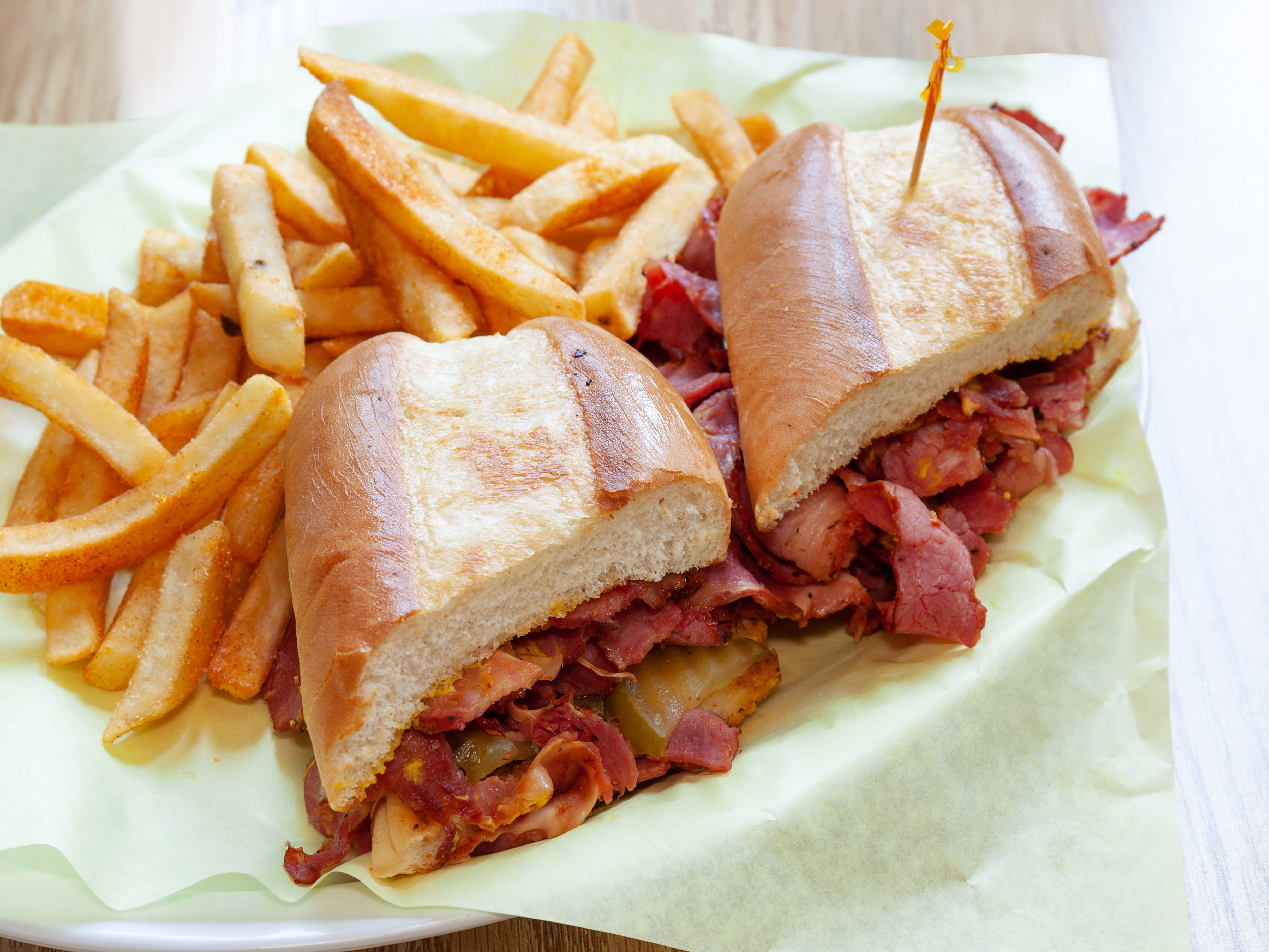 Order Pastrami Sandwich Combo food online from Nd Burgers store, Lancaster on bringmethat.com