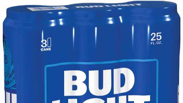 Order Bud Light 3 Pack 25 oz Can food online from Rebel store, San Jose on bringmethat.com