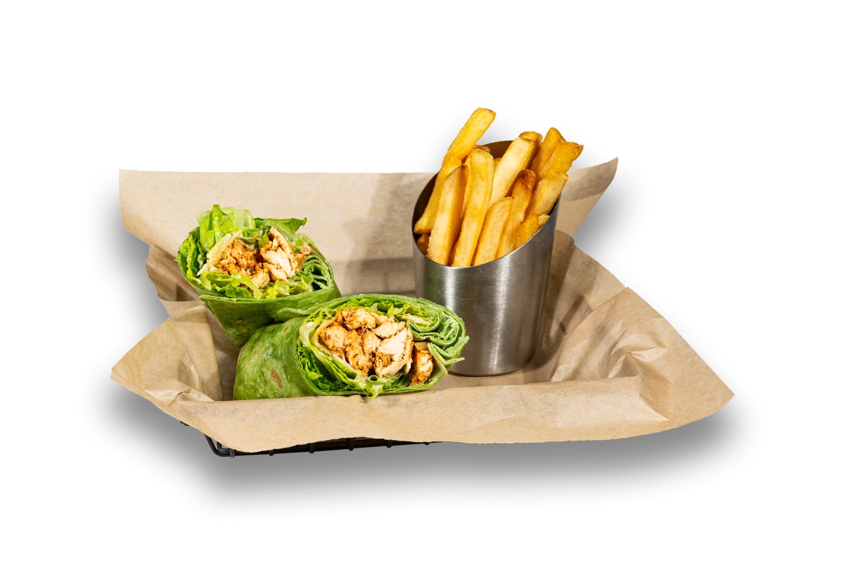 Order Blackened Chicken Caesar Wrap food online from The Greene Turtle Sports Bar & Grille store, Pasadena on bringmethat.com