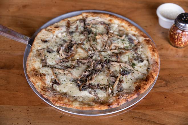Order FUNGHI (MUSHROOM PIZZA) 14" food online from Patxi's Pizza store, Livermore on bringmethat.com