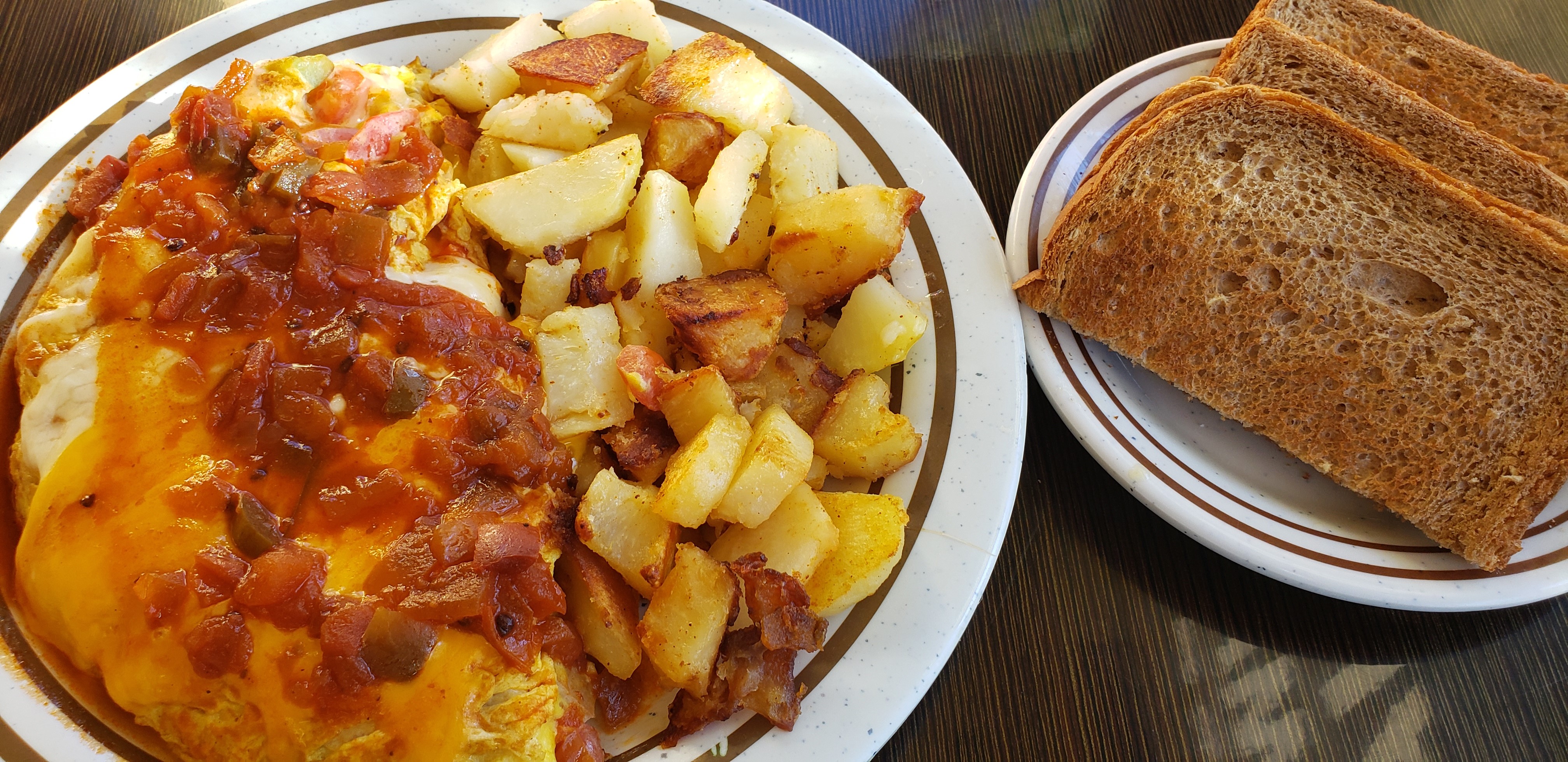 Order Spanish Omelette food online from Breakfast Cafe store, Oak Park on bringmethat.com