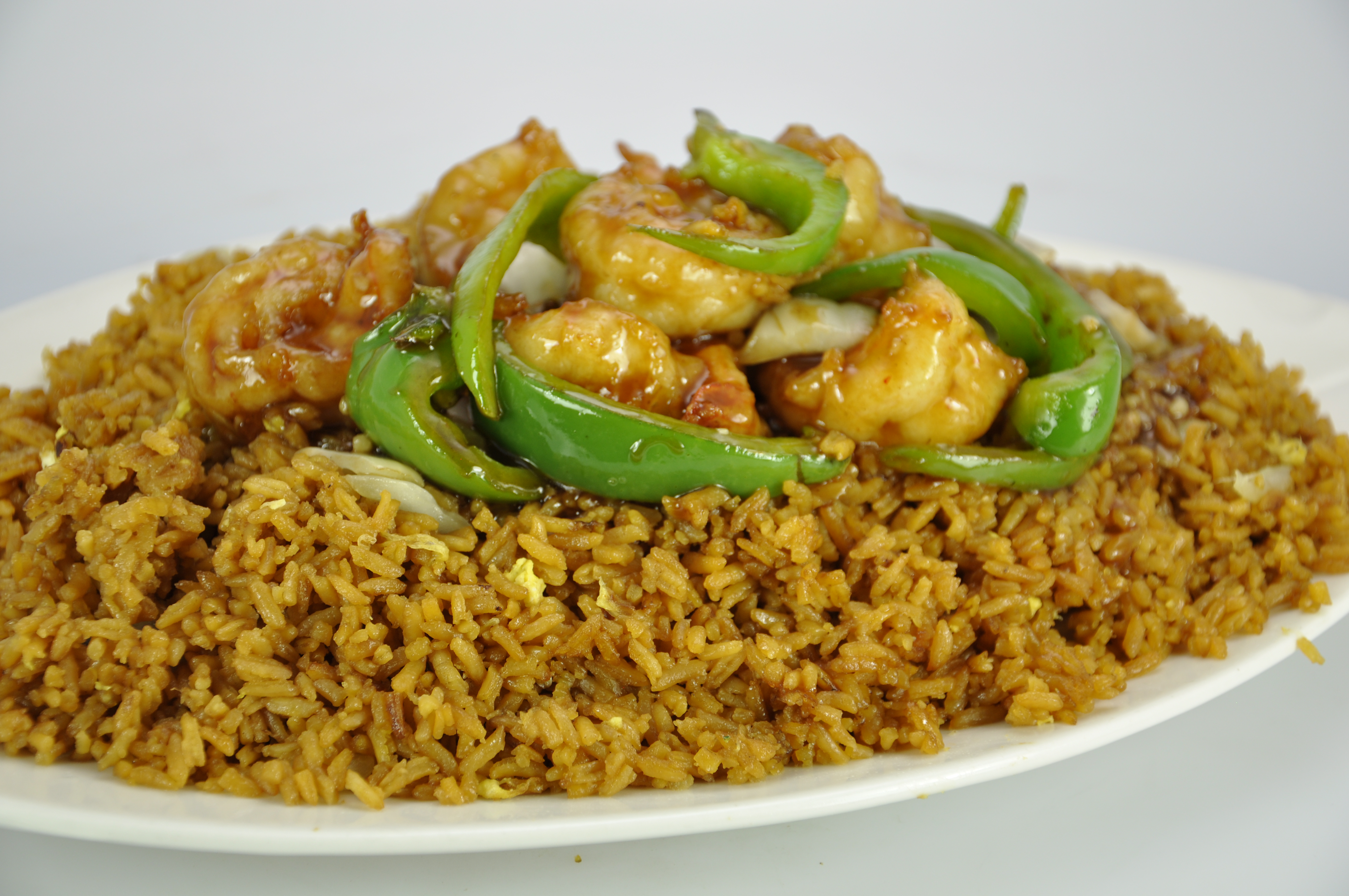 Order Pepper Shrimp Fried Rice food online from Kaieteur Express Restaurant store, South Richmond Hill on bringmethat.com