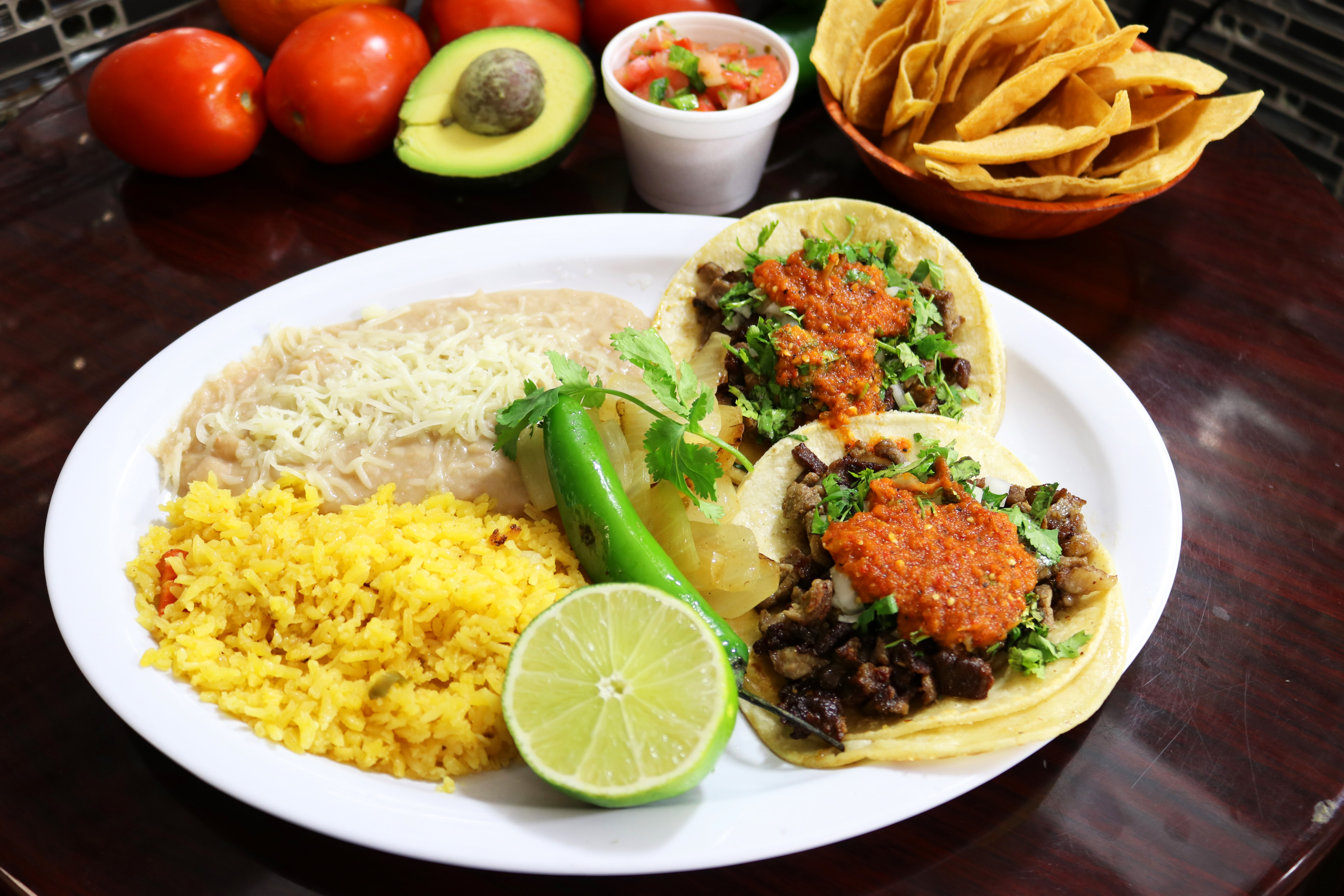 Order Double Taco Combo food online from Tequilas Taqueria store, San Jose on bringmethat.com