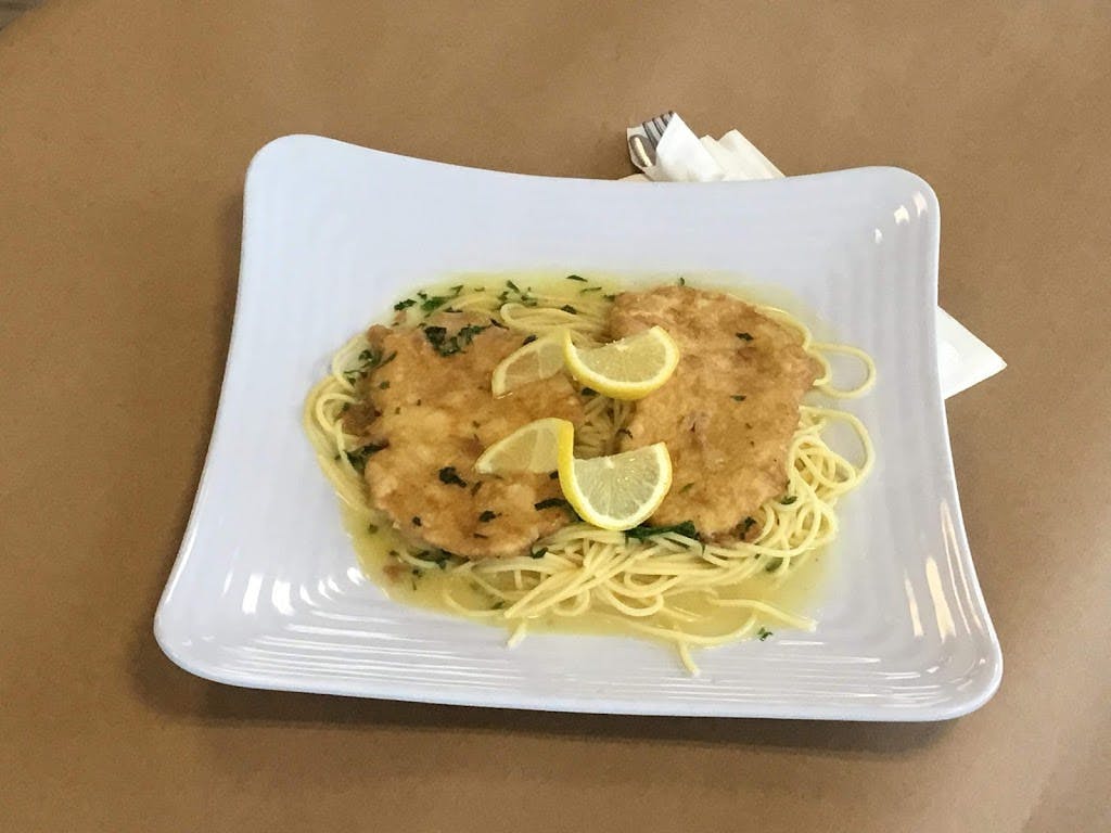 Order Chicken Francese - Entree food online from Santino's Pizza Etc store, Neptune on bringmethat.com