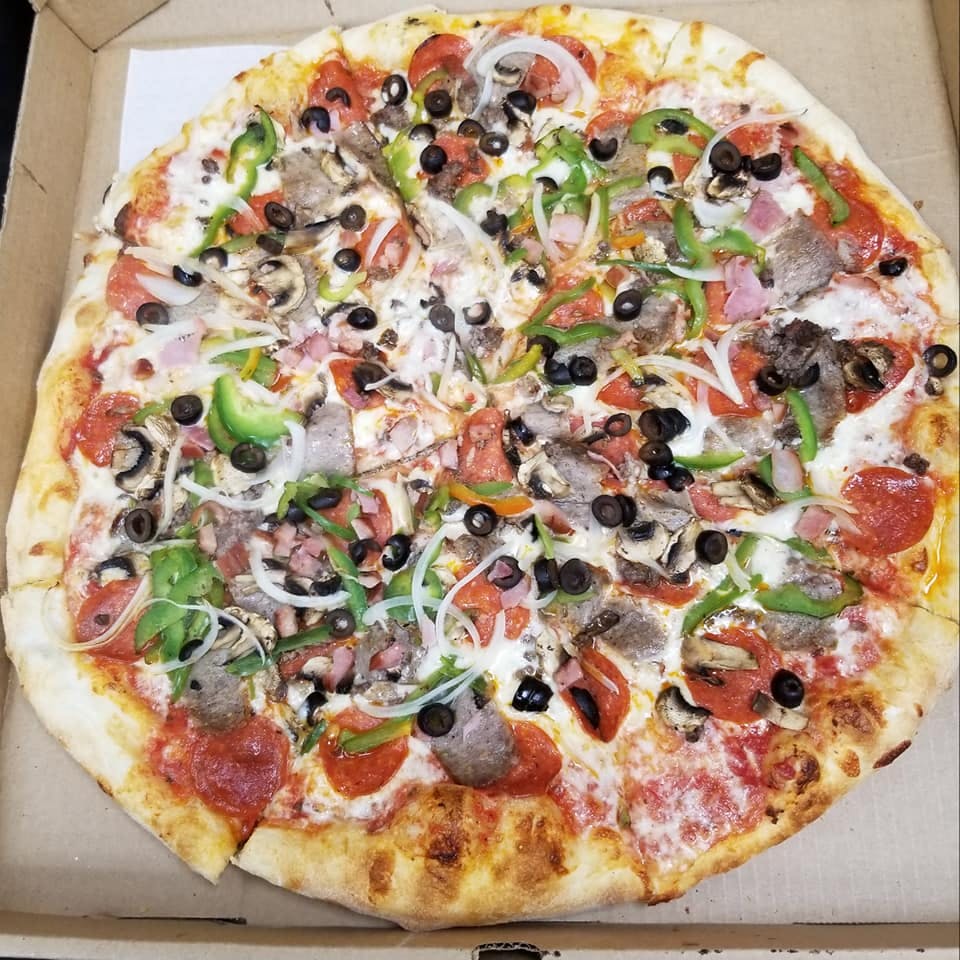 Order Supreme Pizza - 14" food online from Primo Pizza Ny Style store, Cary on bringmethat.com