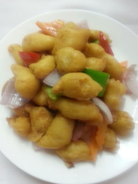 Order 48. Sweet and Sour Chicken food online from Tasty Fusion store, Lyndhurst on bringmethat.com