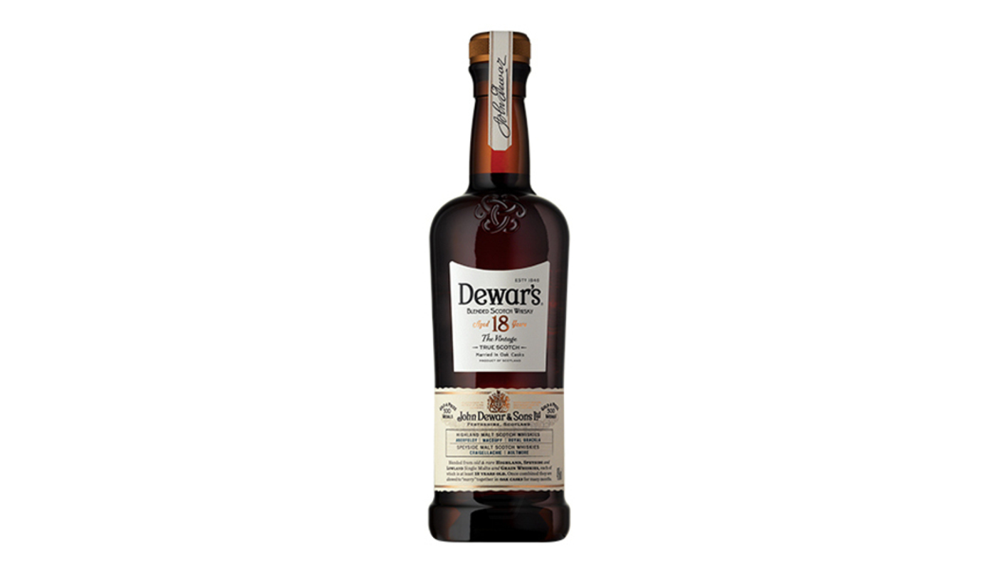 Order Dewar's Double Aged Blended Scotch Whisky 18 Year 750mL food online from M & M Liquor & Jr Market store, Anaheim on bringmethat.com