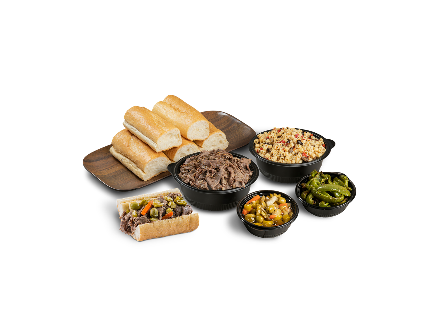Order Buona Beef Family Meal food online from Buona store, Mount Prospect on bringmethat.com