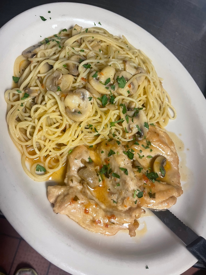 Order Chicken Marsala food online from New York J and P Pizza store, Mount Airy on bringmethat.com