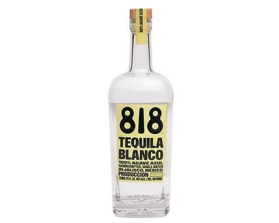 Order 818 Tequila, Small Batch Blanco Tequila 100% Agave Azul · 750 mL food online from House Of Wine store, New Rochelle on bringmethat.com