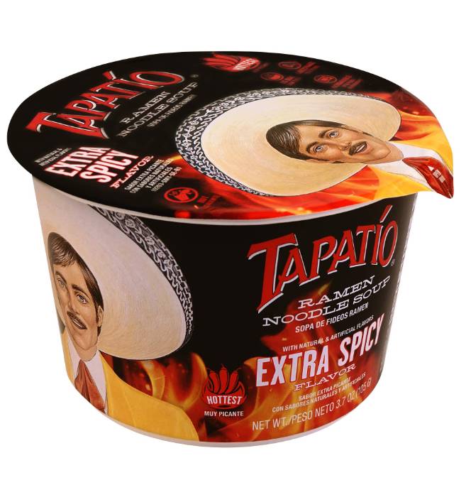 Order Tapatio Ramen Noodle Bowl 105g, Extra Spicy Flavor  food online from Windy City Liquor Market store, El Cajon on bringmethat.com