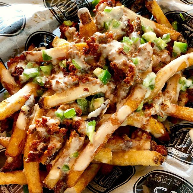 Order Chorizo Cheese Fries food online from Buddy's Burgers store, Exton on bringmethat.com