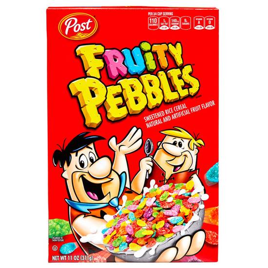 Order Post Fruity Pebbles Cereal 11oz food online from Everyday Needs by Gopuff store, Tracy on bringmethat.com