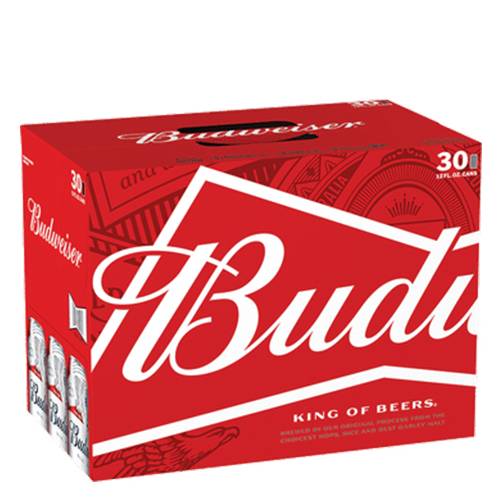 Order Budweiser Cans - 12 oz Cans/30 Pack food online from Bottle Shop & Spirits store, Los Alamitos on bringmethat.com