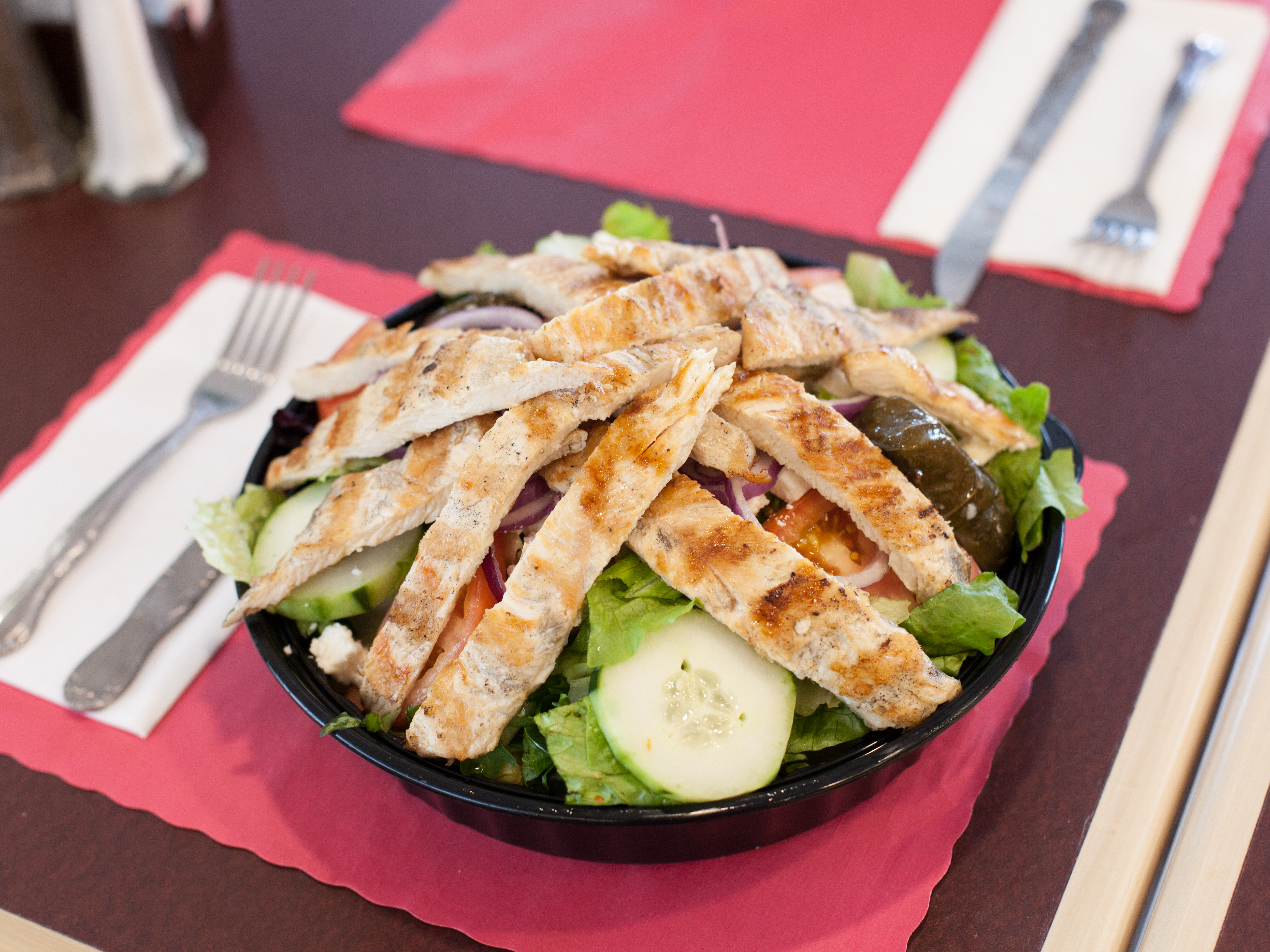 Order Greek Salad Small food online from 175 Fulton Diner store, Hempstead on bringmethat.com