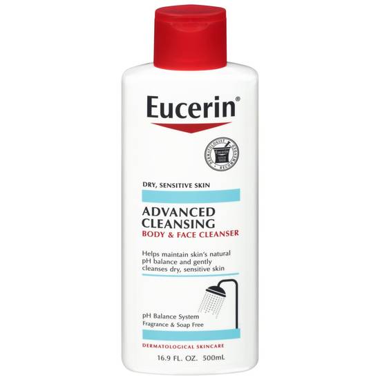 Order Eucerin Advanced Cleansing Body and Face Cleanser, 16.9 OZ food online from CVS store, INGLEWOOD on bringmethat.com
