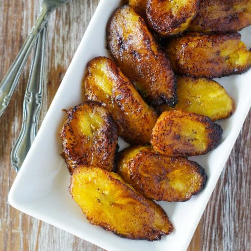 Order Maduros/ fried sweet plantains  food online from Luisa Restaurants store, Hazleton on bringmethat.com