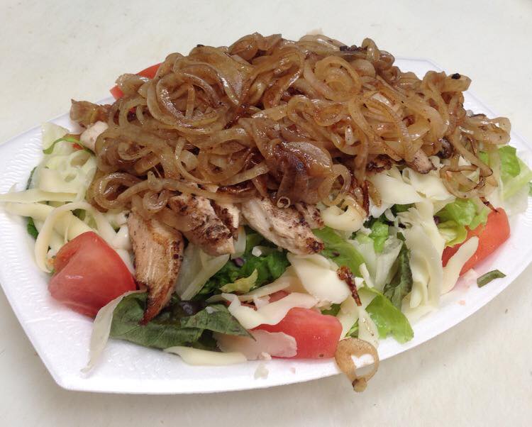 Order Grilled Hot Chicken Salad food online from Giuseppis Pizza Plus store, Gaithersburg on bringmethat.com